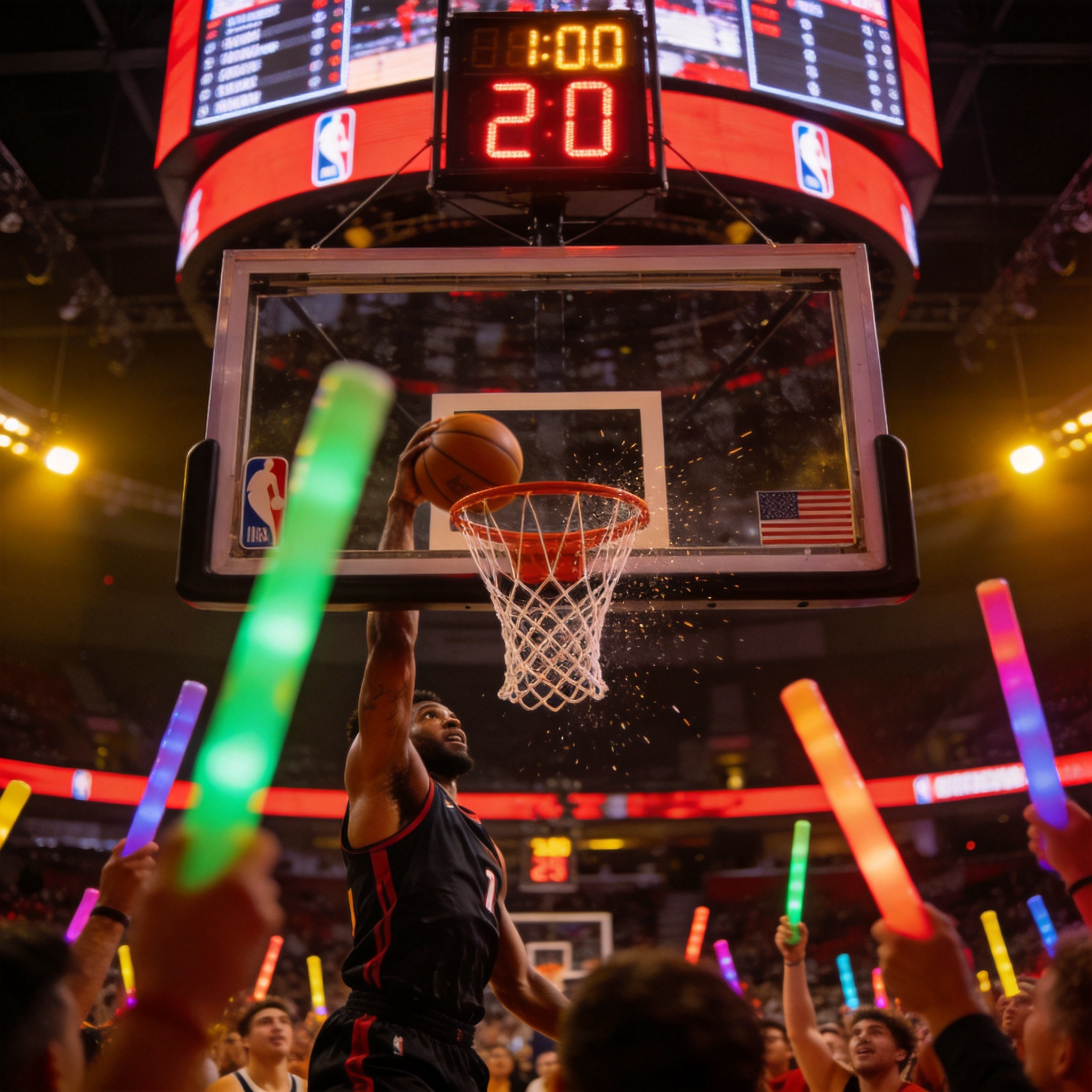 篮球赛事——NBA与CBA职业联赛现场